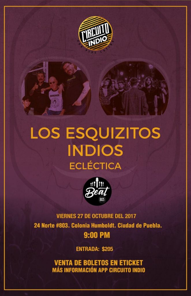 Cartel Puebla Circuito Indio