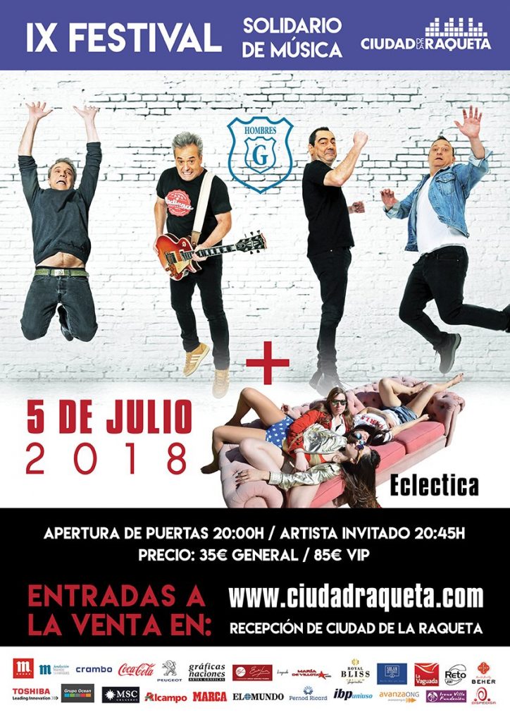 cartel 5 julio ciudad raqueta eclectica